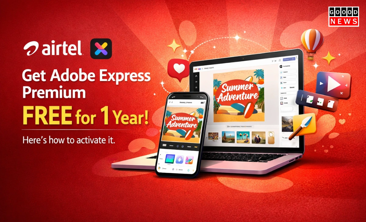 Great offer Airtel users can get Adobe Express Premium for free for one year. Here's how to activate it.
